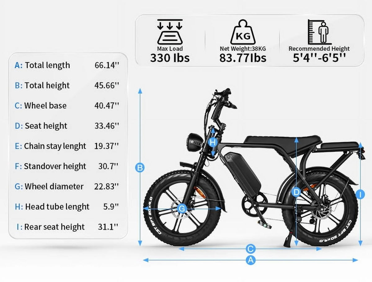 Hipatoo 26" Electric Bike 500W 20MPH E-bike, 36V 10.4Ah Battery, Ebike for Adults, E Bike UL2849