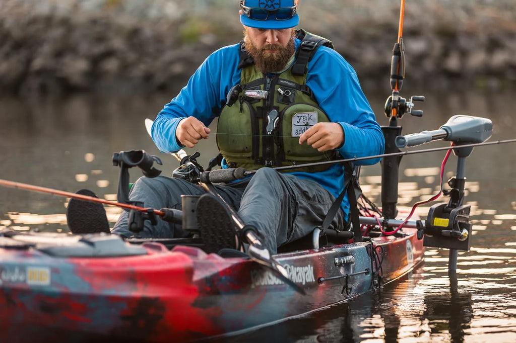 Newport Vessels Kayak Series 36 Lb. Thrust Saltwater Transom Mounted Electric Kayak Trolling Motor with 24 In. Shaft