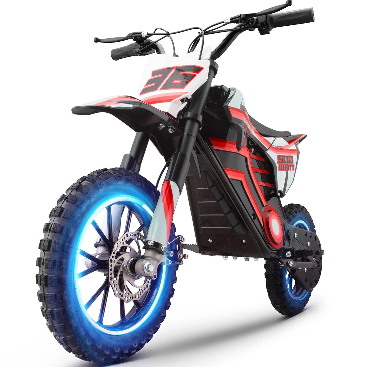 Electric Dirt Bike for Teens Adults, 500W Electric-Motorcycle Mountain Off-Road EBike