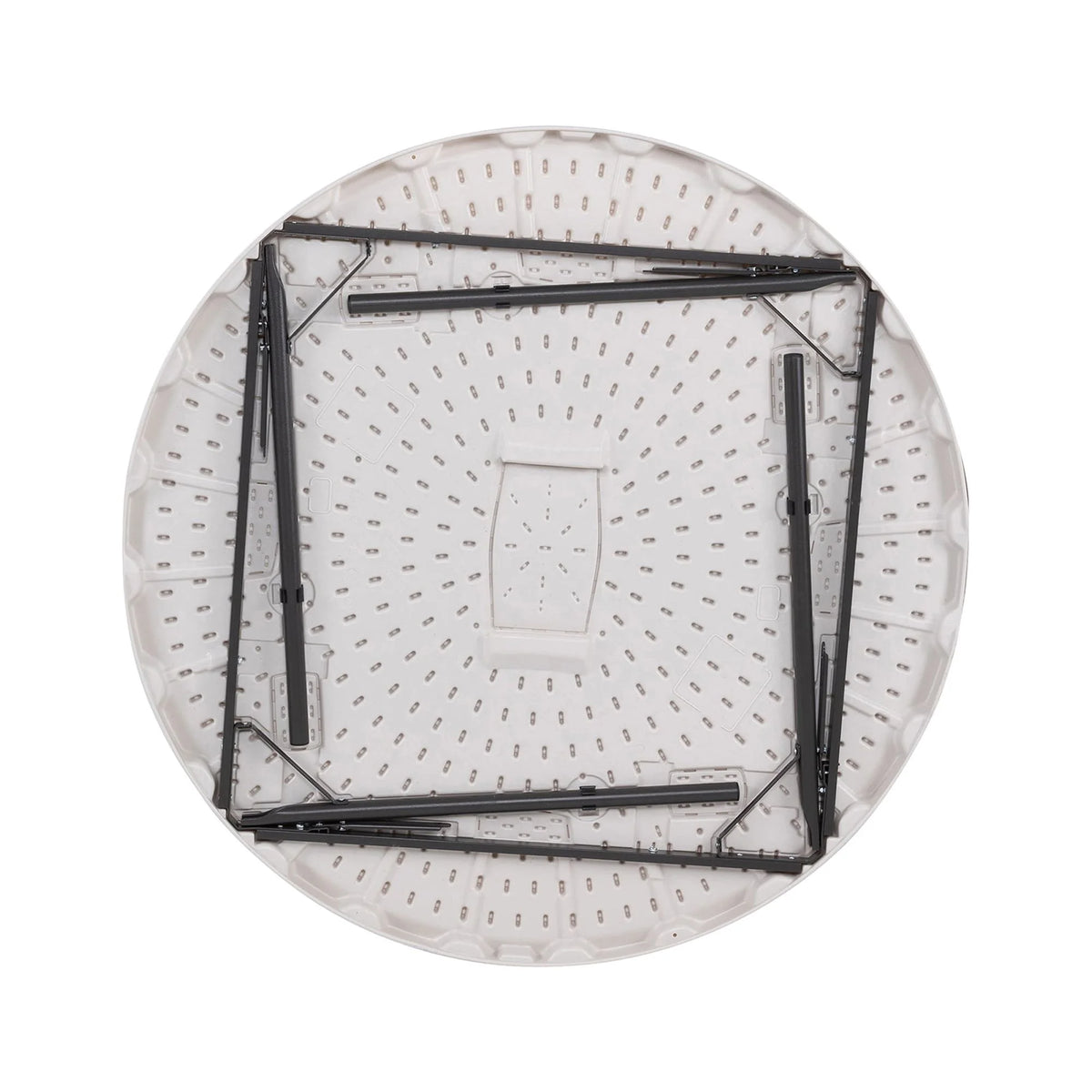 Lifetime 48 inch Round Folding Table, Indoor/Outdoor, Light Commercial Grade, Almond (80874)