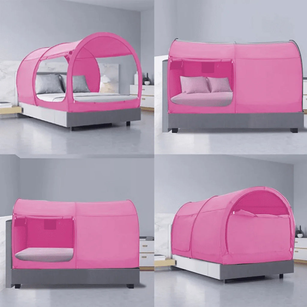 Alvantor Bed Tent Pop Up Canopy Full Pink