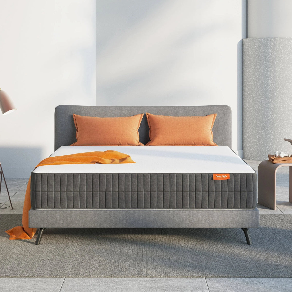 Sweetnight 10" Cool Gel Memory Foam Mattress with Zippered Cover Mattresses in a Box Medium Firm Mattress, Twin