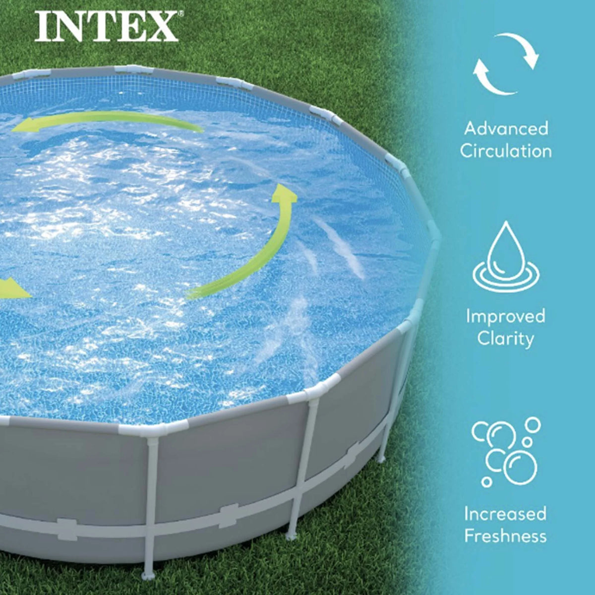 Intex 26641EG Krystal Clear Pool Sand Filter Pump for 4,400 Gallon Pools
