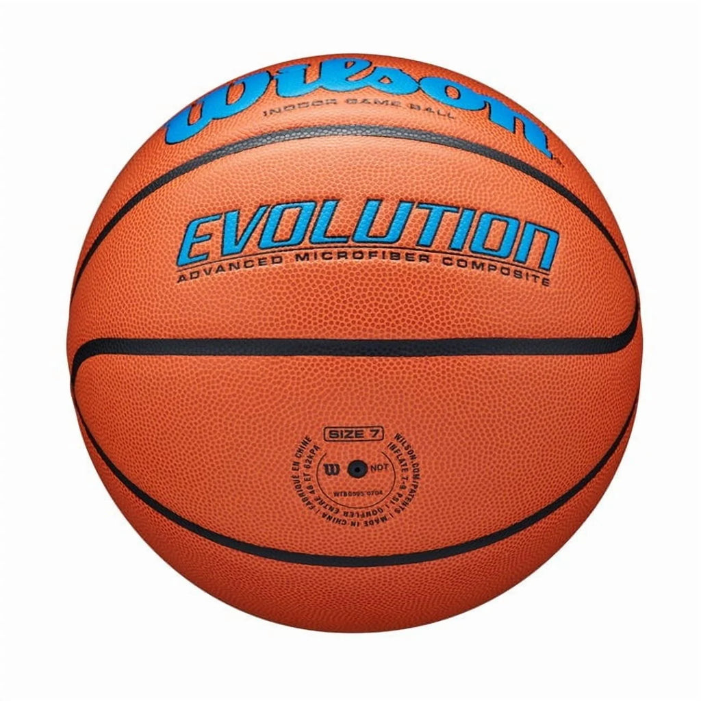 Wilson Evolution Baloncesto de Juego Interior - Negro, Talla 7 - 29,5"