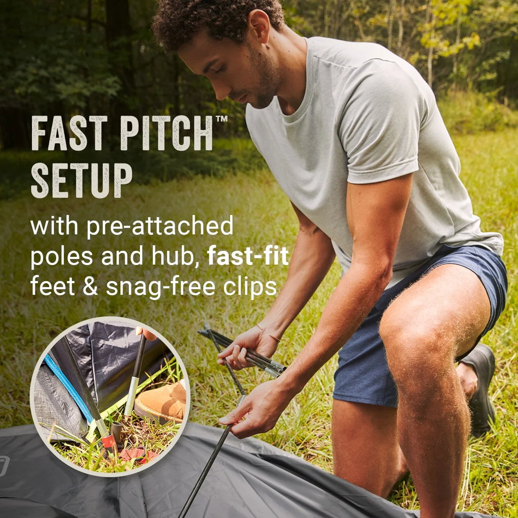 Coleman 4-Person Carlsbad Dark Room Dome Camping Tent with Screen Room