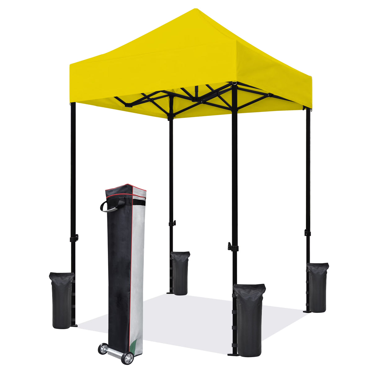 Eurmax 5x5 Pop up Canopy Outdoor Heavy Duty Tent,Ruby