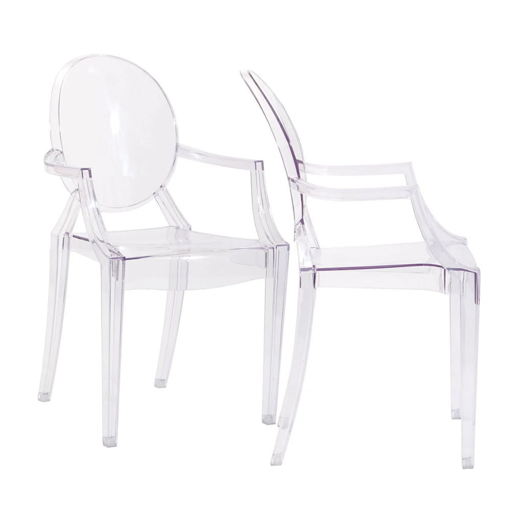 Modway Casper Miniature Chair in Clear,  3.5"l x 3.5"w x 6.5"h"