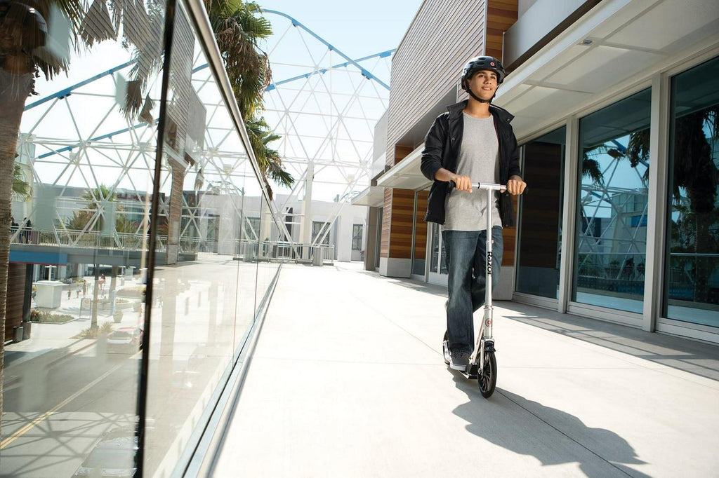 Razor A6 Kick Scooter - 10″ Wheels. Anodized Aluminum. Foldable. Lightweight. for Teen &amp; Adult