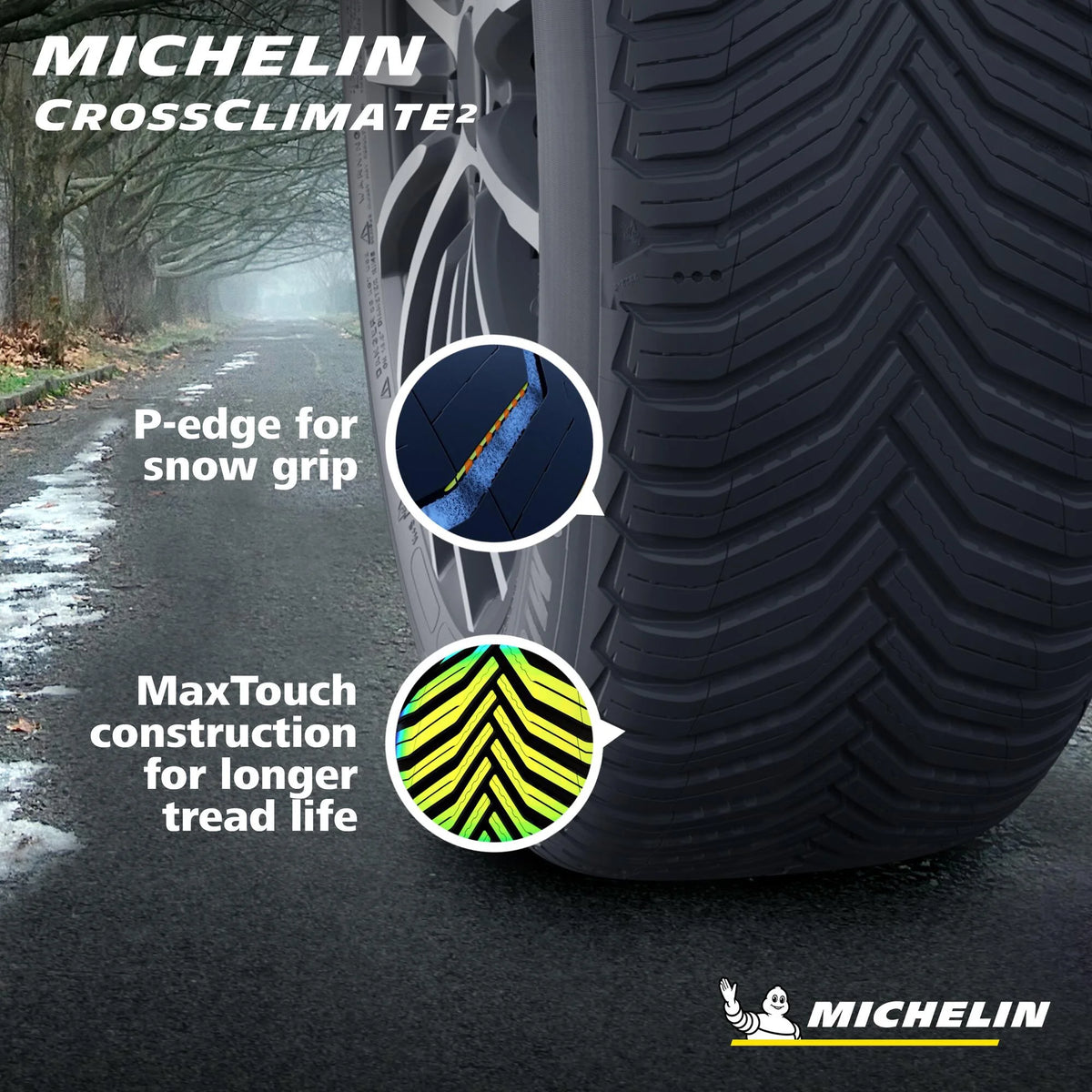 Michelin CrossClimate2 All-Season 225/65R17 102H Tire