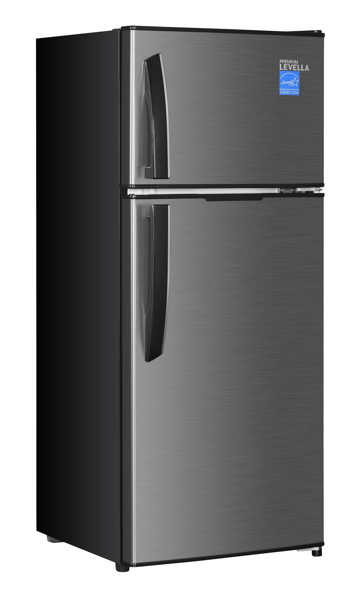 Premium Levella PRF44660300HS 4.4 cu ft Top Freezer Mini Fridge in Silver