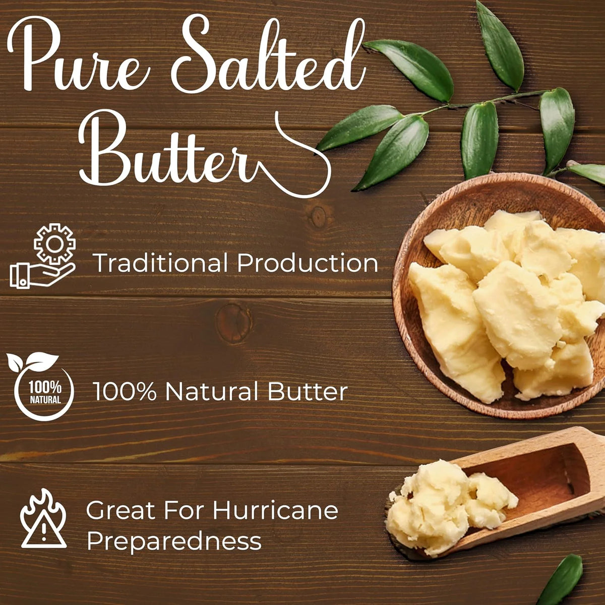 Beurdell Canned French Butter ?100% Natural Salted Pasteurized Real Butter | Long Shelf Life Emergency Survival Food | Great for Cooking, Baking, RV & Camping | Pull Top Lid | Pack of 24 | France