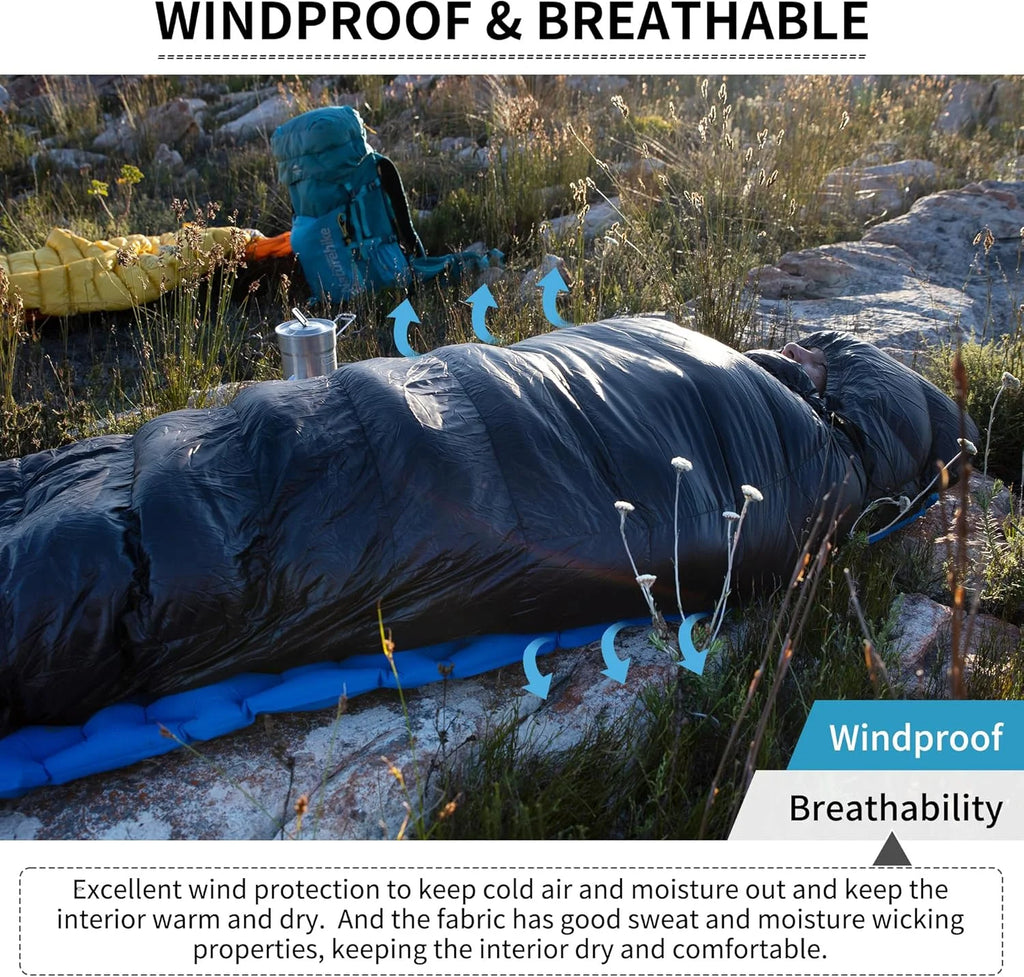 Naturehike Ultralight White Goose Down Sleeping Bag 750/550 Fill Power with Compression Sack