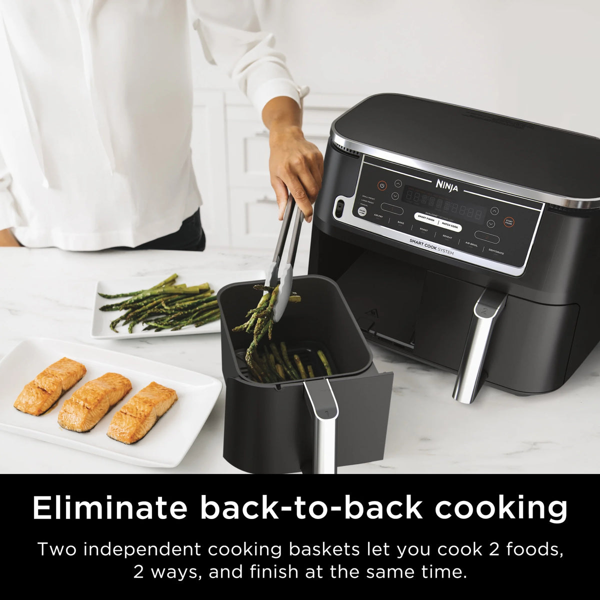 Ninja Foodi 6-in-1 Smart 10-qt. 2-Basket Air Fryer