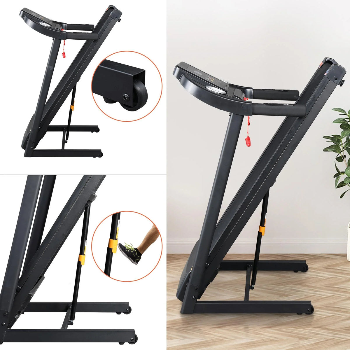 Ktaxon Folding Electric Treadmill, Walking Jogging Home Fitness Machine