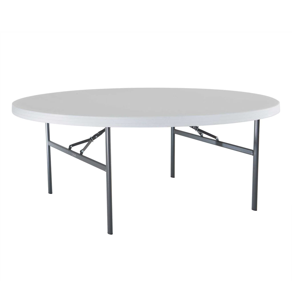 Lifetime 72" Commercial Grade Round Folding Table, White (22673)
