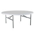 Lifetime 72" Commercial Grade Round Folding Table, White (22673)