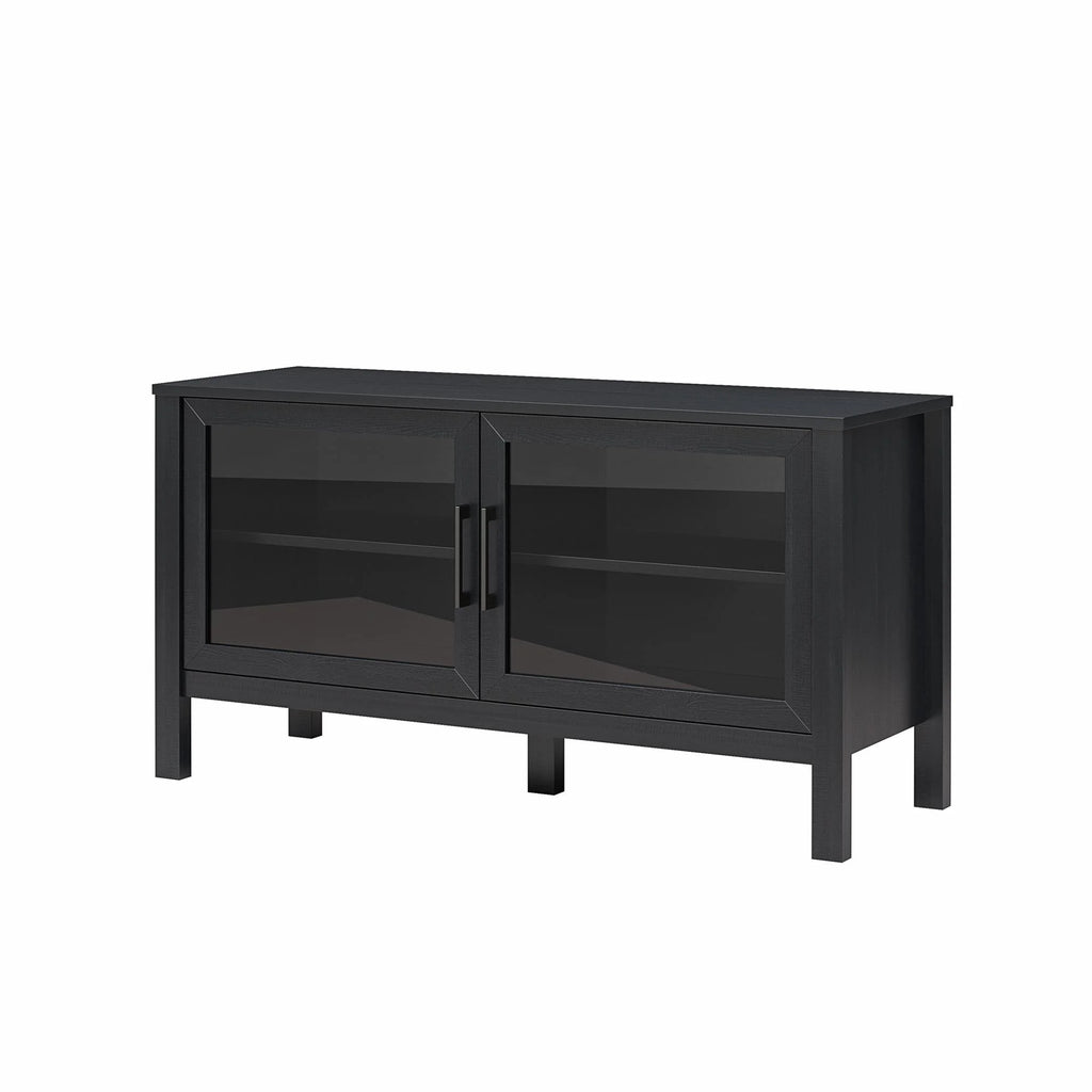 Mainstays Glass Door TV Stand for TVs up to 55", Spring Pine