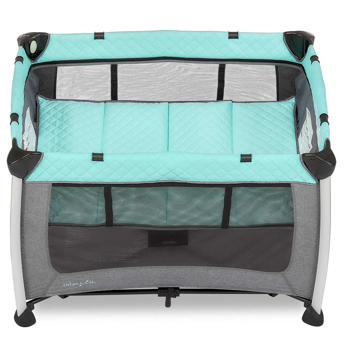 Dream On Me Princeton Deluxe Nap N Pack 3-in-1 Convertible Playard. Changer and Bassinet in Mint