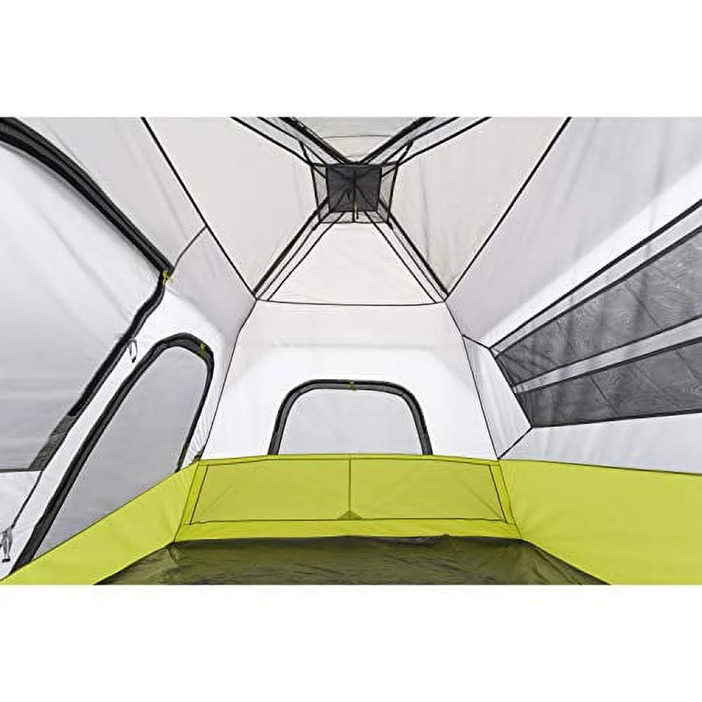 CORE 6 Person Instant Cabin Tent with Wall Organizer (Gray)