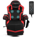 GVN Gaming Chairs,Ergonomic High Back Massage Gaming Chair with Pillow-Red