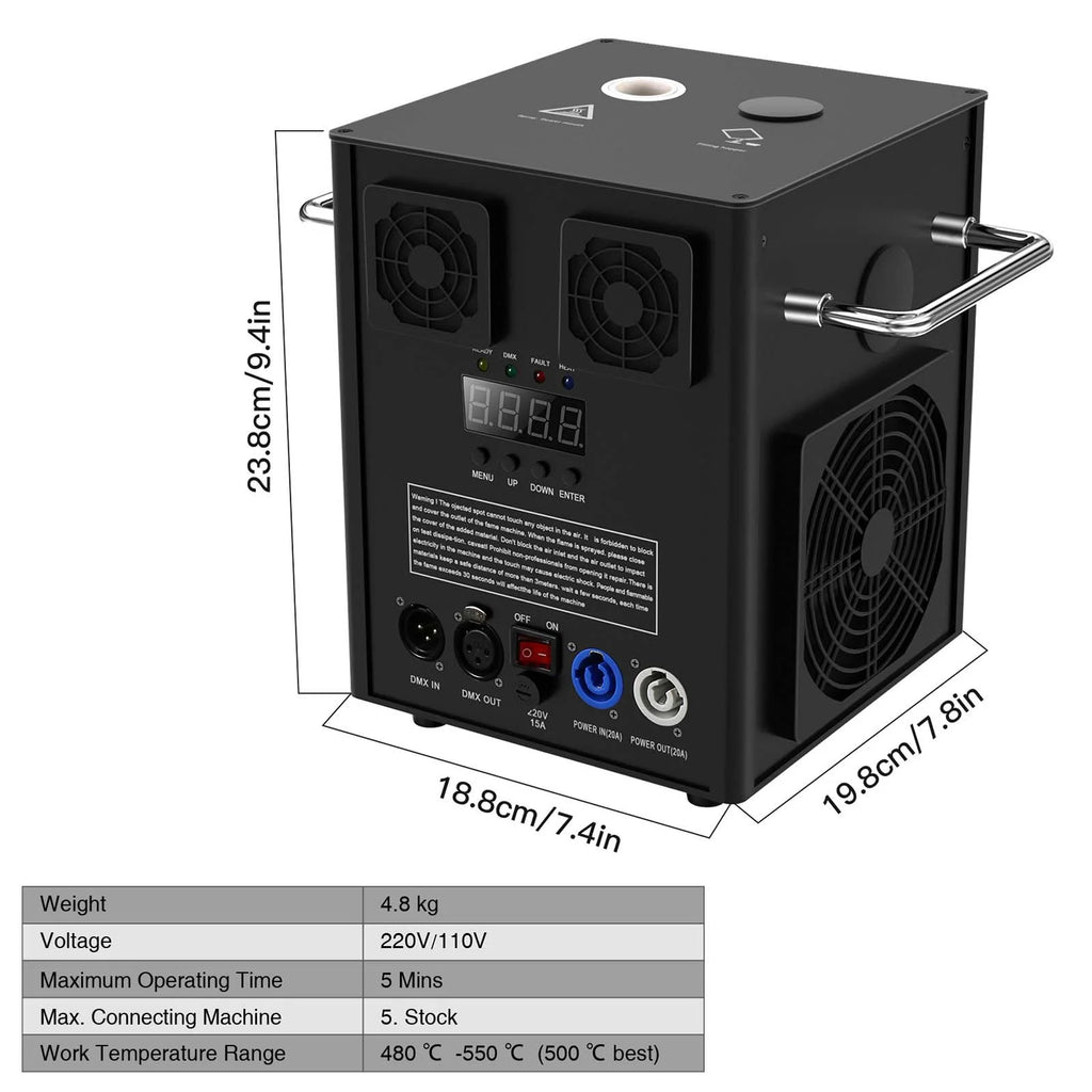 4 Pack 700W Cold Spark Machine DMX Stage Effect Machine for Stage DJ Disco Wedding # Black