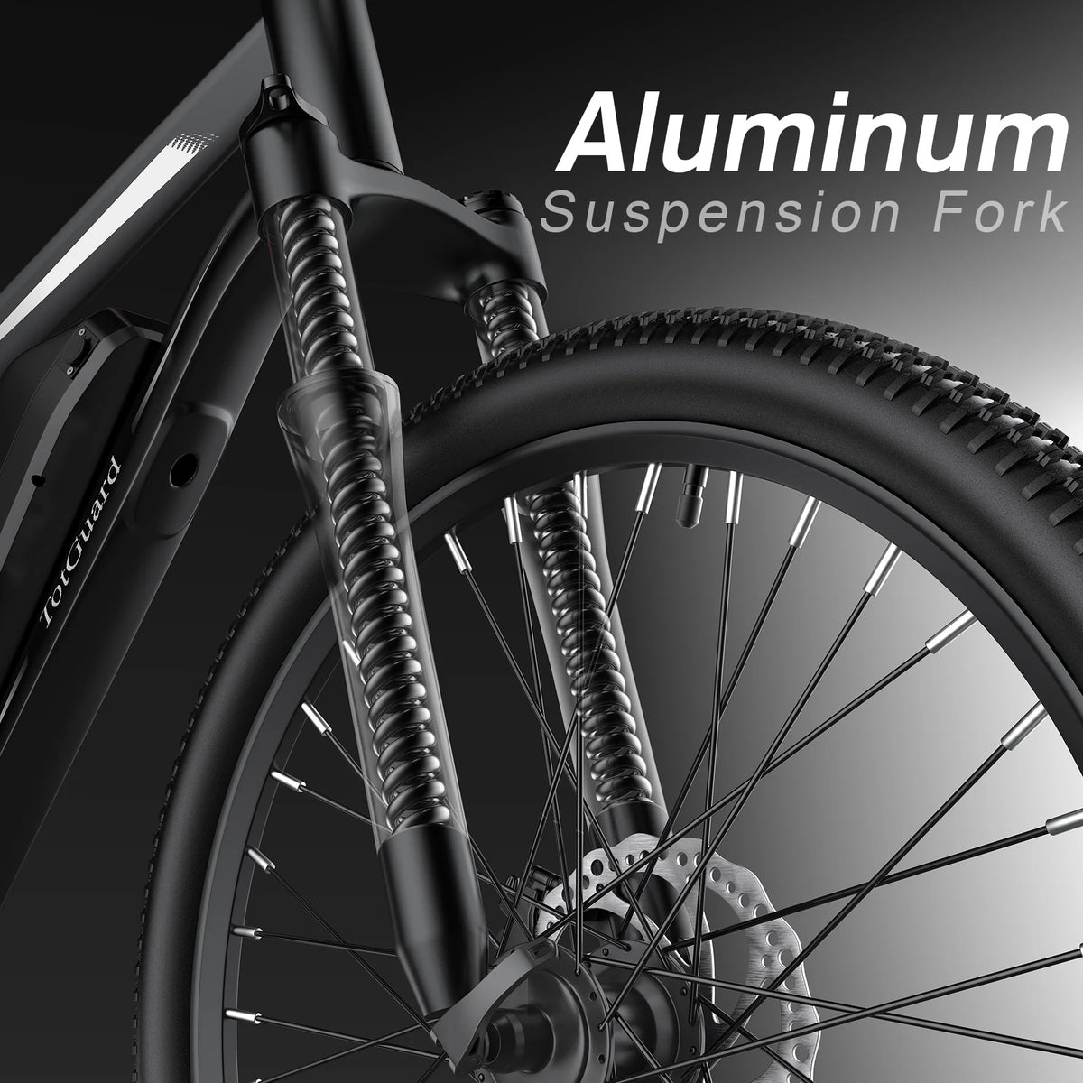 TotGuard Electric Bike for Adults, 26" Ebike 350W Adult Electric Bicycles, Electric Mountain Bike with 36V 10.4Ah Battery, Suspension Fork, Shimano 21 Speed Gears