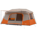 Ozark Trail 11-Person Instant Cabin Tent with Private Room 3-Room Family Camping Tent with Awning