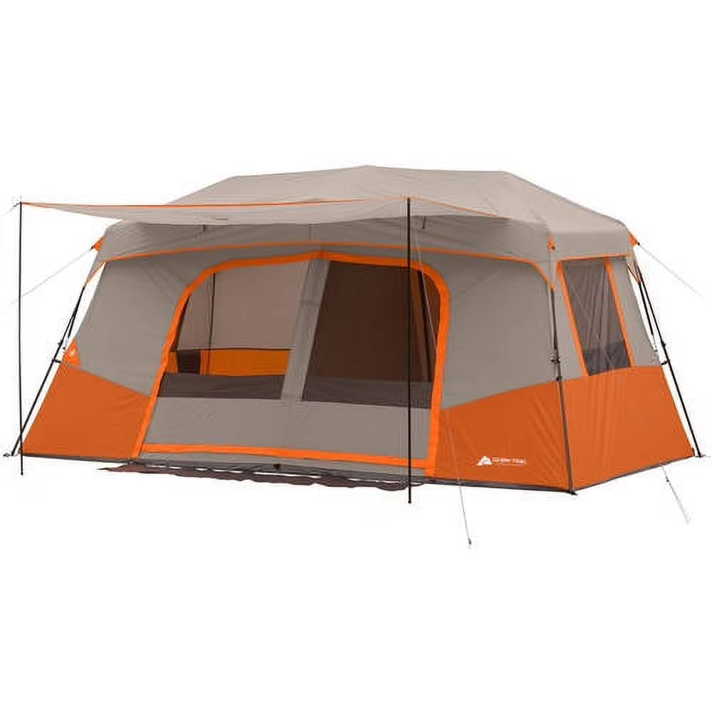 Ozark Trail 11-Person Instant Cabin Tent with Private Room 3-Room Family Camping Tent with Awning