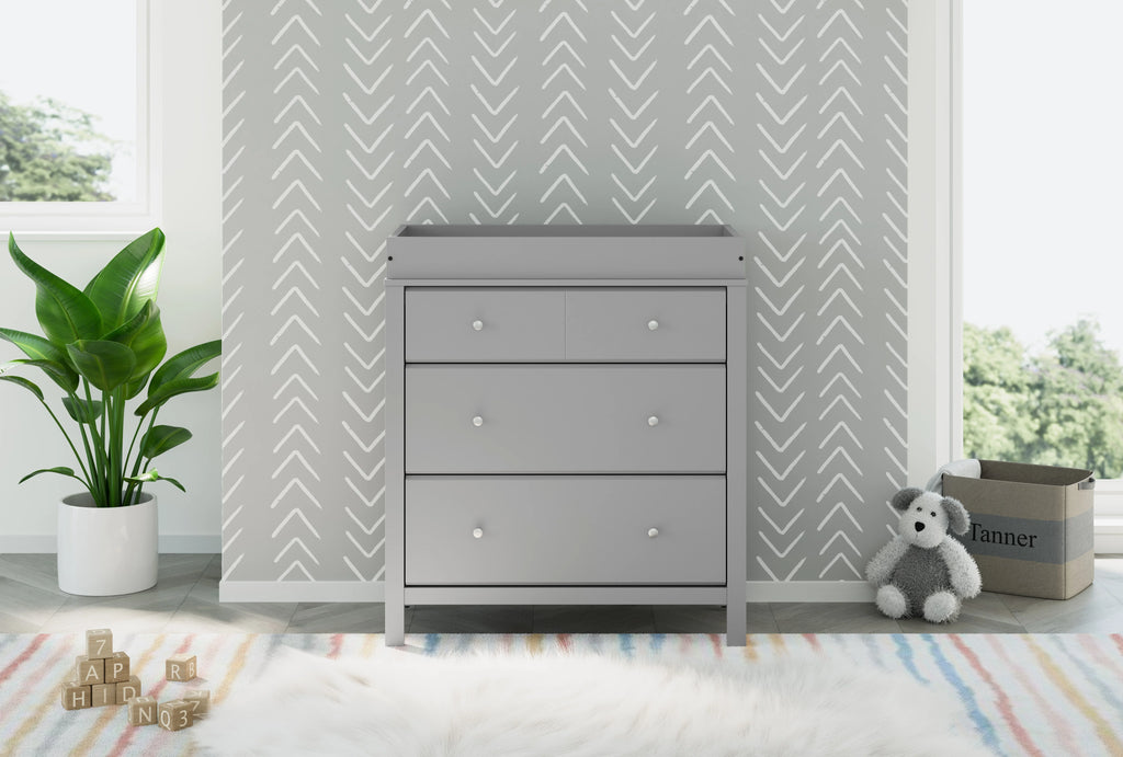 Storkcraft Horizon 3 Drawer Infant Changing Table Dresser, White