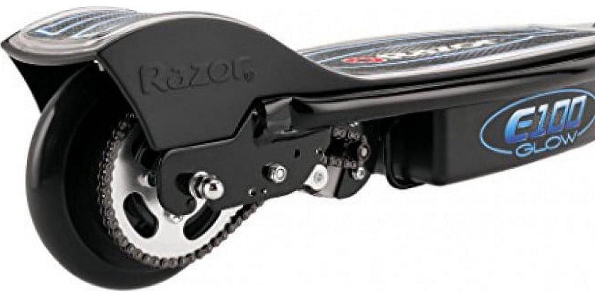 Razor E100 Glow Light-up Electric Scooter. up to 10 mph. Air-filled Front Tire. for Child Ages 8+