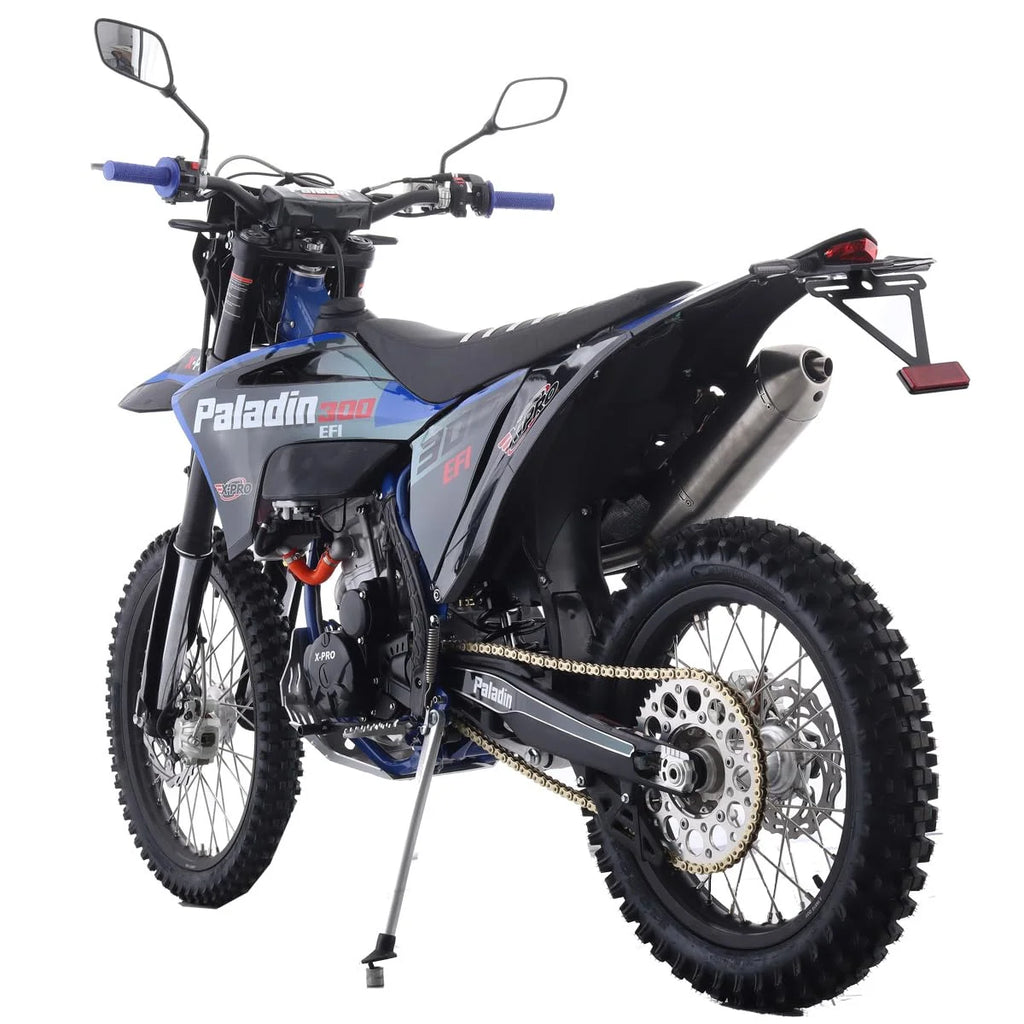 X-Pro Paladin 300 EFI Dirt Bike with 6-Speed Manual Transmission and Balance Shaft and Dual Overhead Camshaft (DOHC) with Four Valves Engine, Electric Start! Big 21"/18" Wheels!
