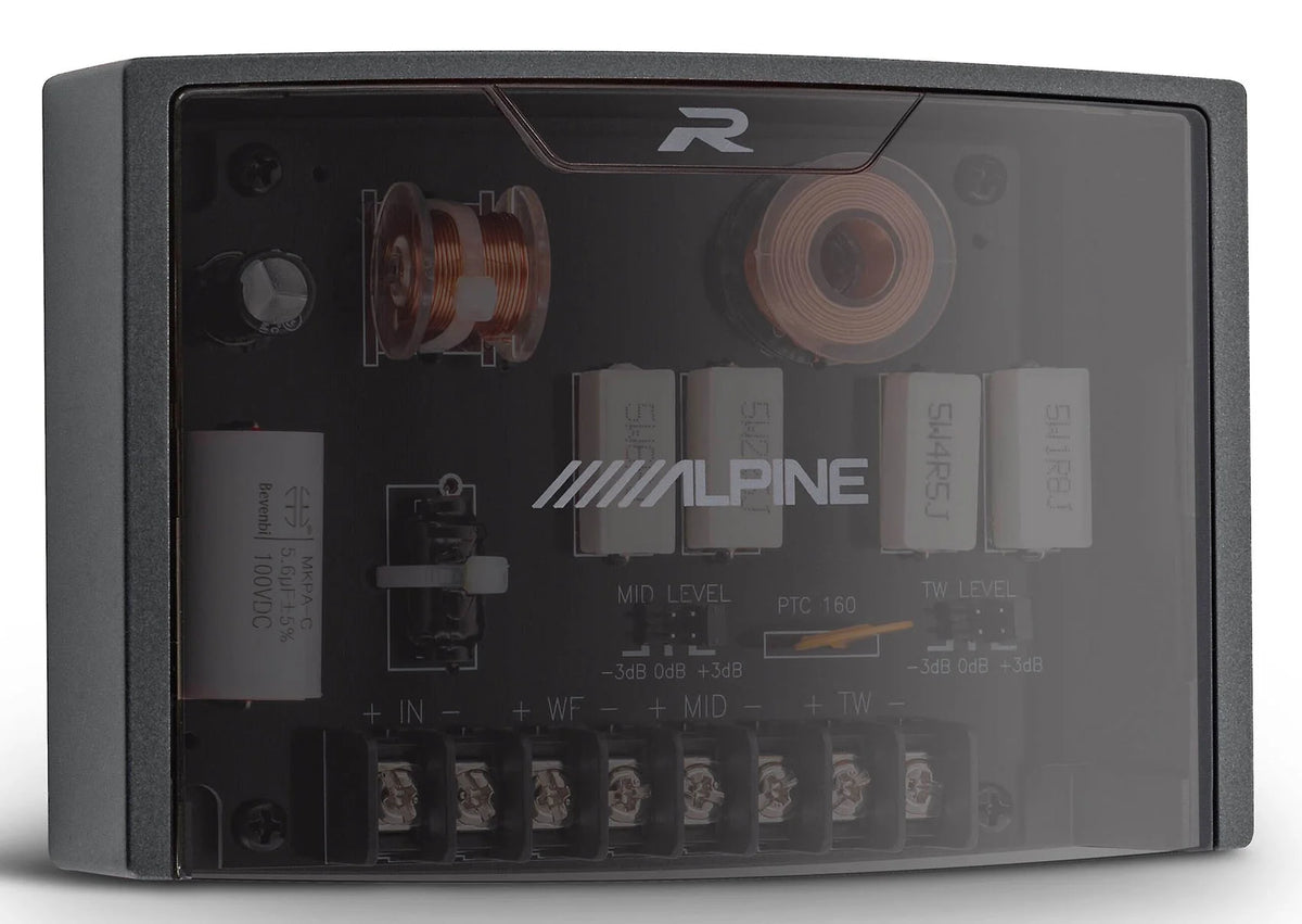 Pair Alpine R2-S653 6.5" 3-Way Component Car Audio Speakers High-Resolution