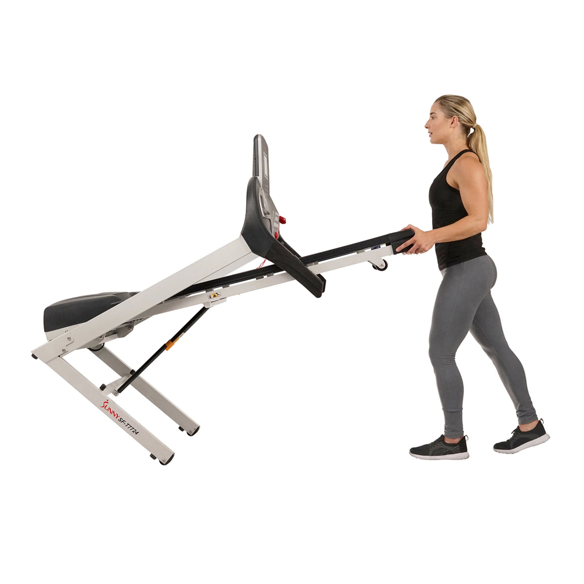 Sunny Health & Fitness Energy Motorized Incline Treadmill, Portable Folding Home Exercise Machine, Walking, Running, SF-T7724