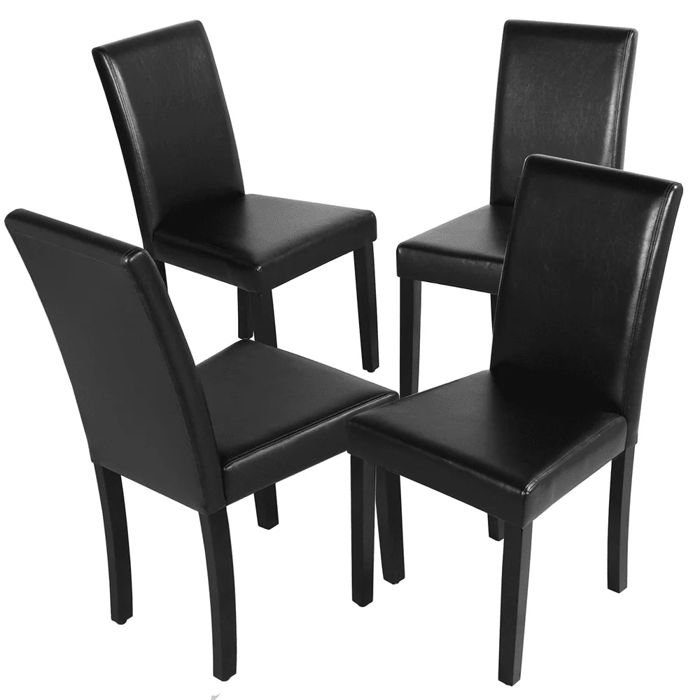 Topeakmart Dining Chair, Set of 4, Brown