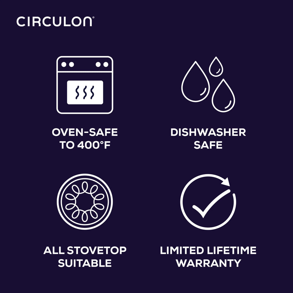 Circulon A1 Series 5-Quart Nonstick Induction Saut Pan with Tempered Glass Lid, Graphite