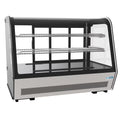 KoolMore - CDC-5C-BK 35" NSF Commercial Countertop Refrigerator Display Case Merchandiser with LED Lighting - 5.6 cu. ft, Black and Stainless Steel (858154008317)