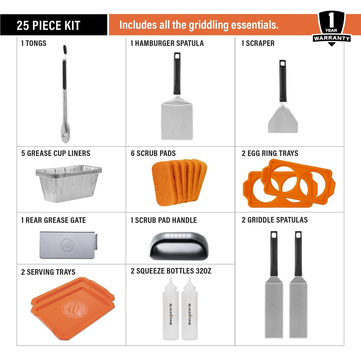 Blackstone 25-Piece Griddle Accessory Set
