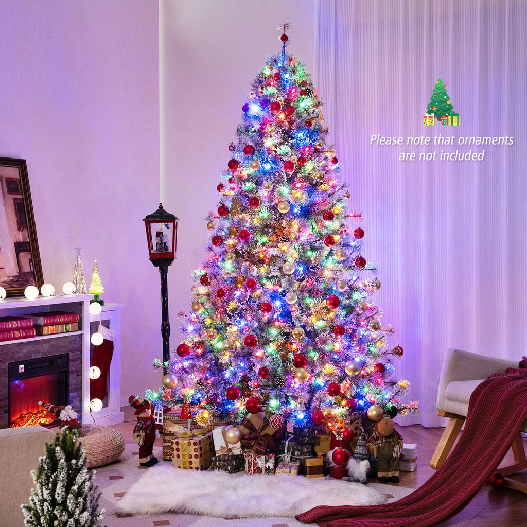 Costway 9 FT Artificial Christmas Tree with  360 Quick Power Connector 1714 Pine Needles