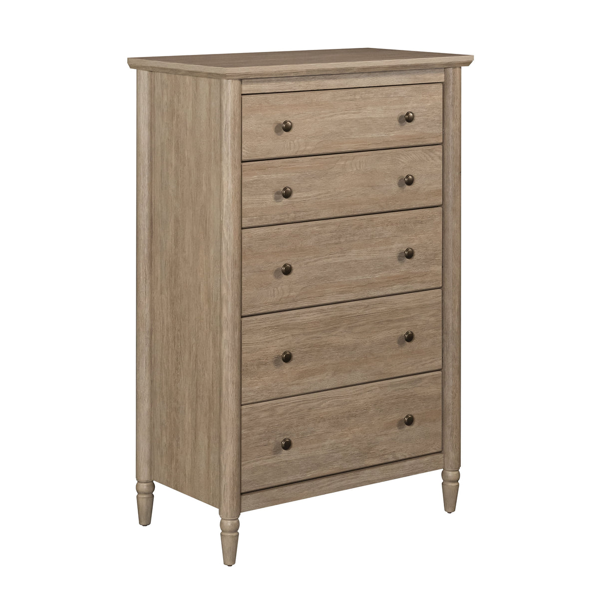 My Texas House Monroe 5-Drawer Dresser, Brushed Oak Finish