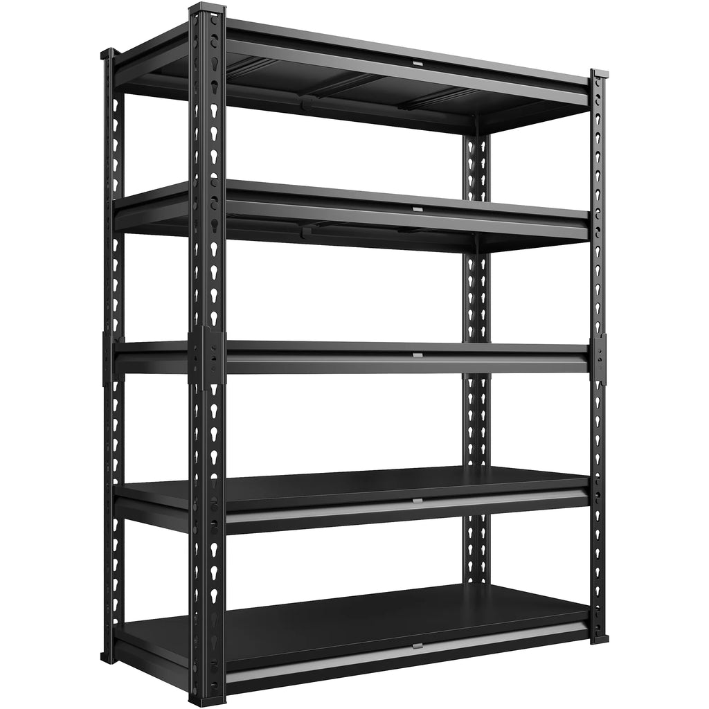 REIBII 3000 LBS Heavy Duty Storage Shelf for Garage Storage 72" Adjustable Metal Shelving Rack