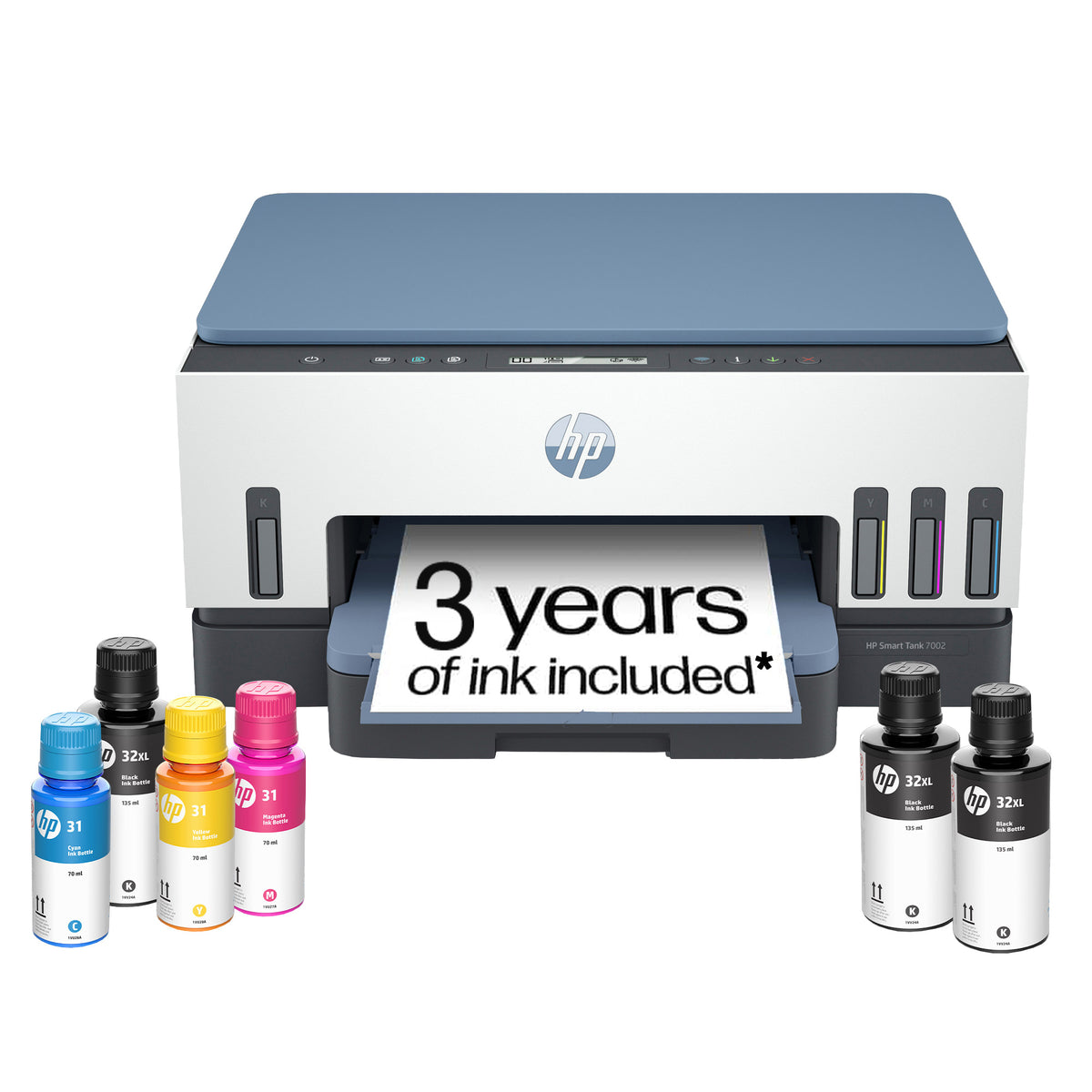 HP Smart Tank 7002 Wireless All-in-One Cartridge Free Color Ink Printer