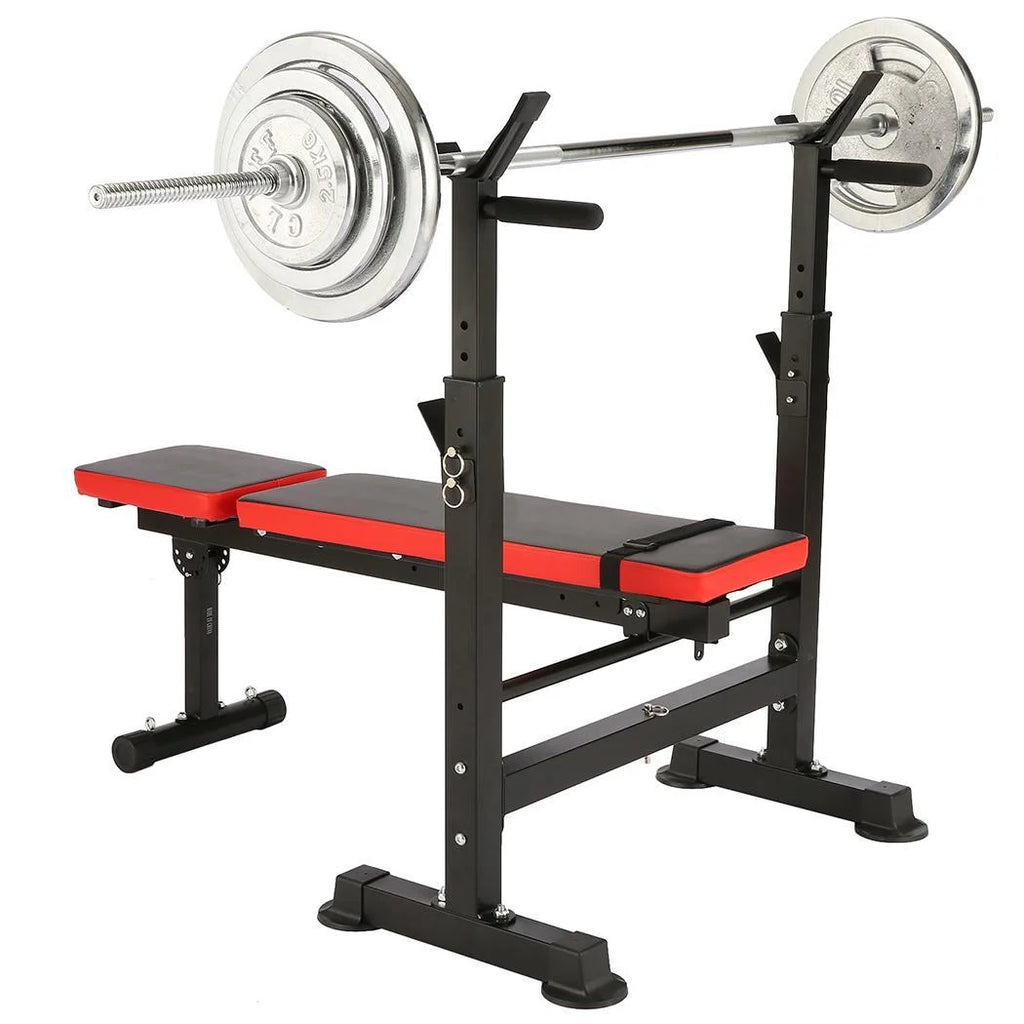 VIBESPARK Adjustable Weight Bench 600lbs 5-in-1 Foldable Workout Bench Set with Barbell Rack Leg Developer Preacher Curl Rack Dumbbell Fly Attachment, Multi-Function Strength Training Bench Press