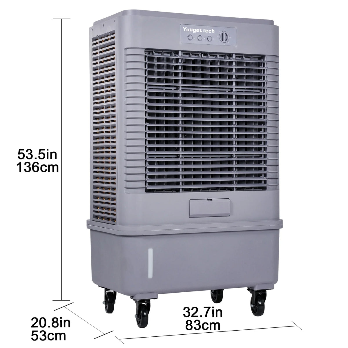 YougetTech 37'' Portable 3000CFM Evaporative Air Cooler