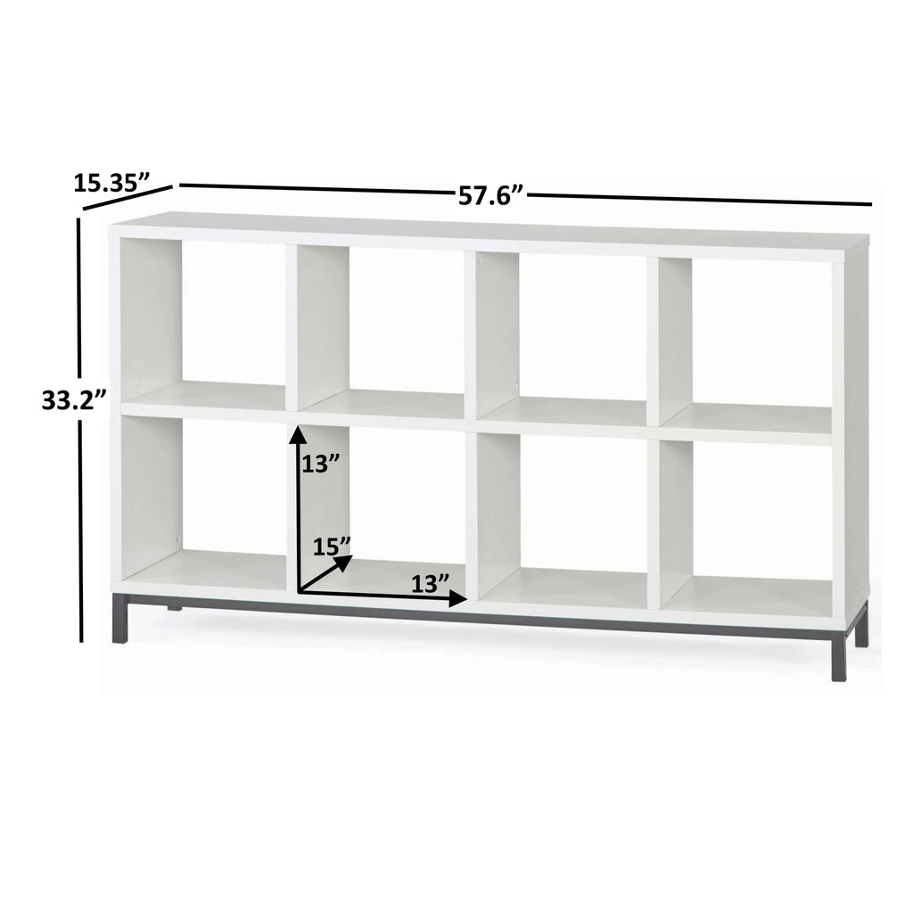 Better Homes & Gardens 8-Cube Organizer with Metal Base, Espresso