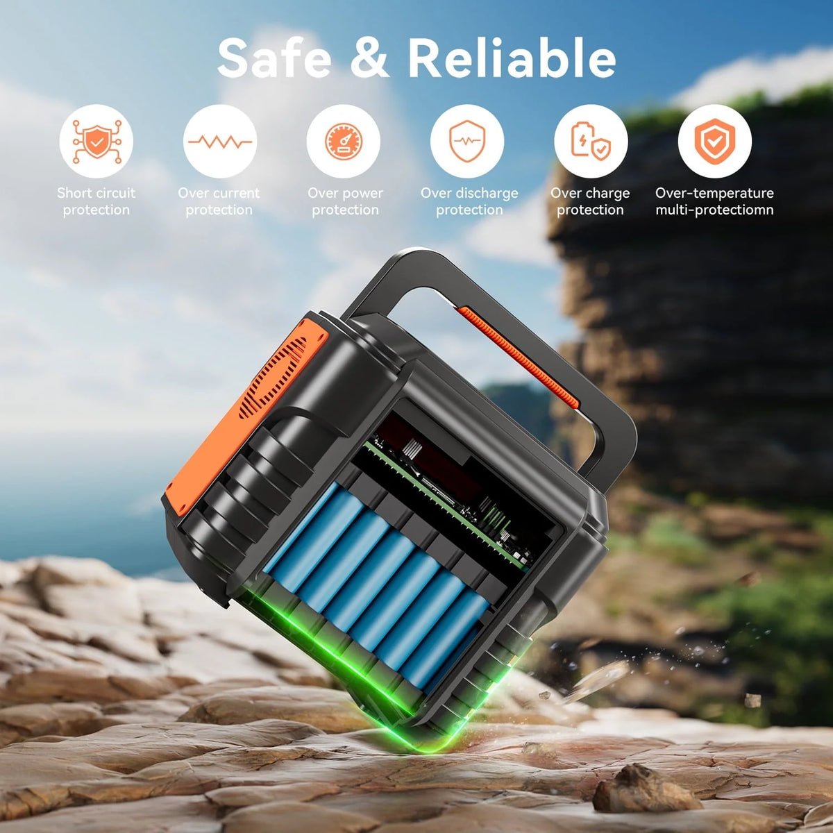 PryMAX Portable Power Station 300W, 296Wh Home Backup Battery AC Outlet, Solar Generator for Outdoors Camping Travel Hunting Emergency