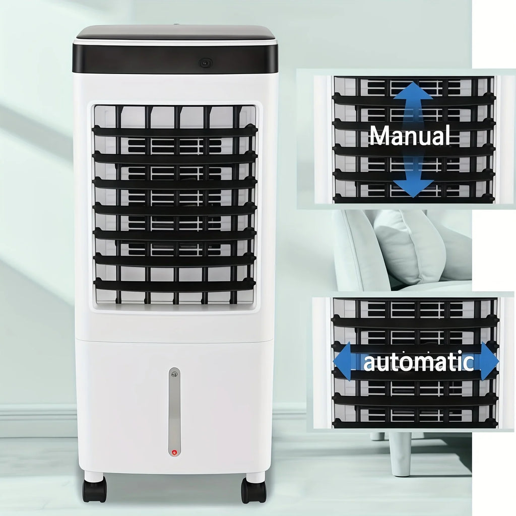 Portable Air Conditioners, Evaporative Air Cooler [40Hrs Lasting], Portable ac Unit w/ 2.6 Gal Water Tank & 3 Speeds, Personal Air Cooler with Remote, Fast Cooling Windowless Air Conditioner for Room