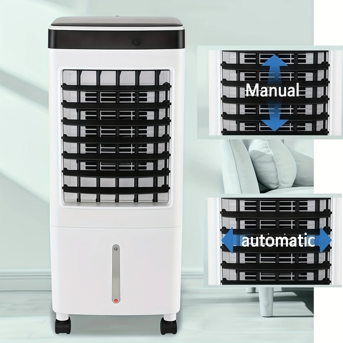 Portable Air Conditioners, Evaporative Air Cooler [40Hrs Lasting], Portable ac Unit w/ 2.6 Gal Water Tank & 3 Speeds, Personal Air Cooler with Remote, Fast Cooling Windowless Air Conditioner for Room