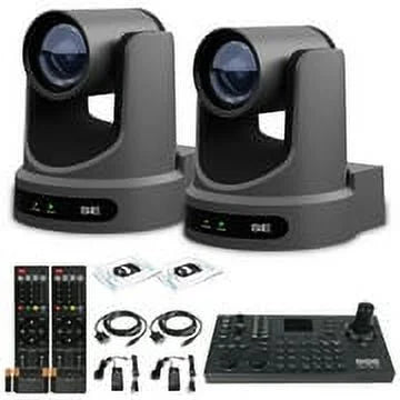 2 x PTZOptics Move SE PTZ Camera with 20x Optical Zoom + PTZOptics SuperJoy PTZ Camera Controller