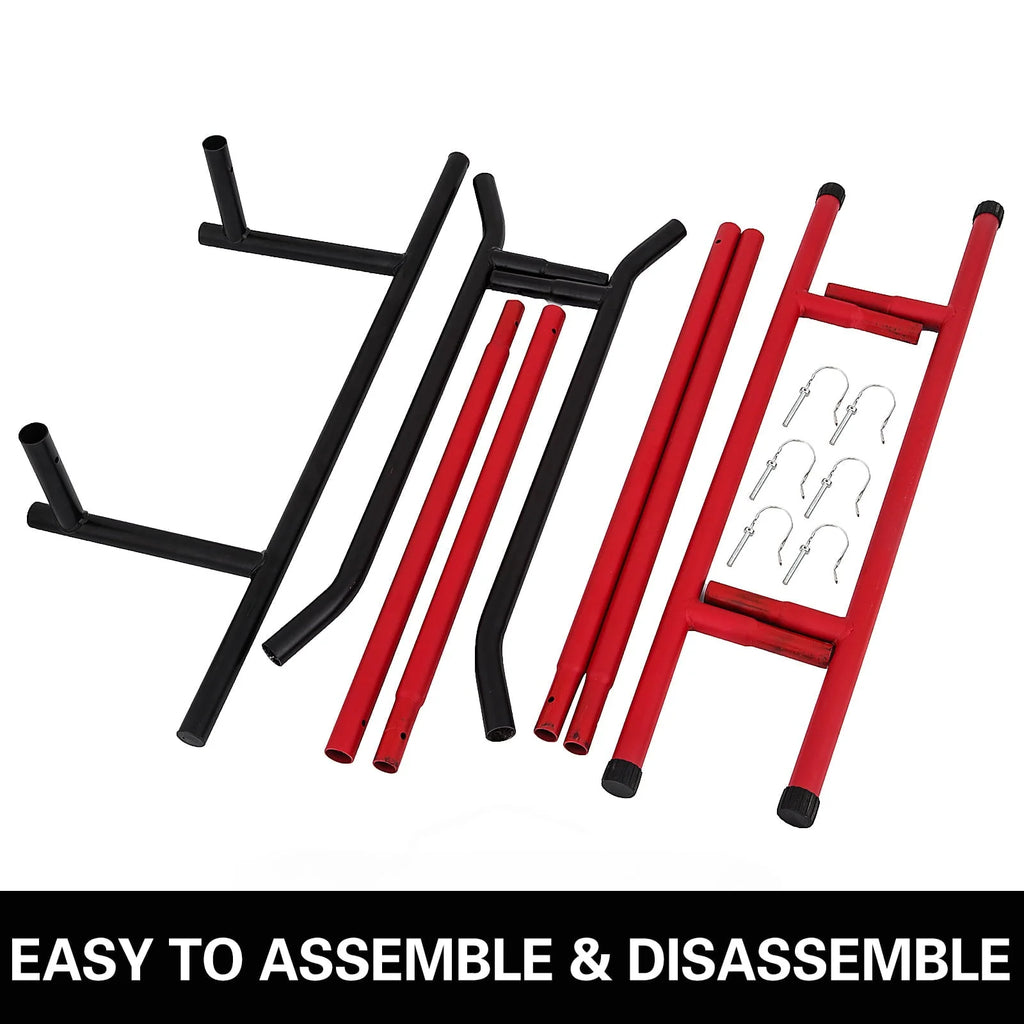 BENTISM Portable Pull Up Dip Station Gym Bar Power Tower Chin Up Fitness Strength W/Bag