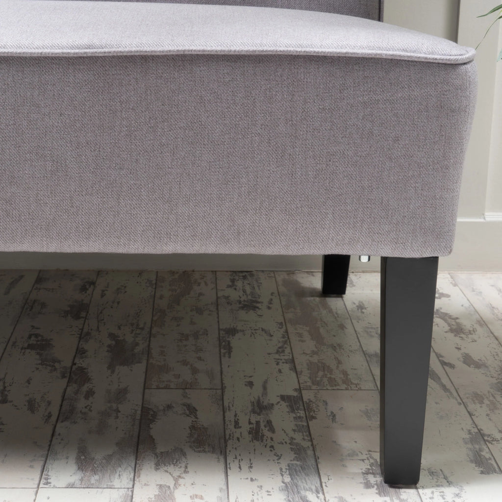 Noble House Desmond Fabric Love Seat,Light Gray